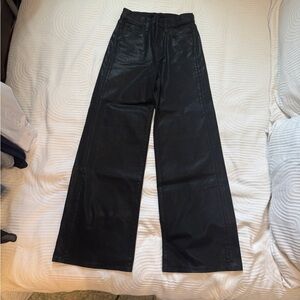 Joe’s wide leg faux leather high rise pant